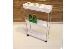 China Plastic Sundries Rolling Home Storage Carts With 4 Universal Wheels Flexible Moving supplier