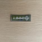 High Frequency Embossed Soft TPU Badges Patches Translucent Rainbow Name Logo