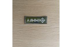 China High Frequency Embossed Soft TPU Badges Patches Translucent Rainbow Name Logo supplier