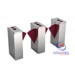 Robust Flap Barrier Gate DC24V Brush Motor For Bus Station / Office Building for sale
