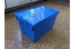 China Attached Lid Mesh Body Plastic Storage Crates For Transportation supplier