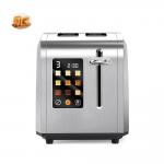 New product 900w 2 slice stain steel toaster with touch panel for sale