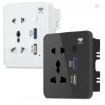 Glomarket Tuya Wifi Smart Sockets Usb Charger Electrical Plug Socket Remote Control With Alexa Google For Smart Home for sale