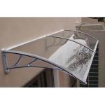 1000mm Plastic Bracket Clear Solid Polycarbonate Window Awning Anti UV Protection for sale