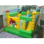 0.55mm PVC Tarpualin Inflatable bouncer slide Combo , Bouncer Jumpers Custom for sale