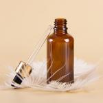 Essential Oil 15ml 30ml 60ml Empty UV Gold Coating Liquor Glass Dropper Bottle for sale