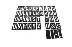 China Custom Design No Parking Letter Stencil PVC For Public Place Black supplier