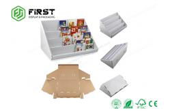 China Customized CMYK Printed PDQ Display Recyclable Paper Cardboard Counter Display Stand supplier