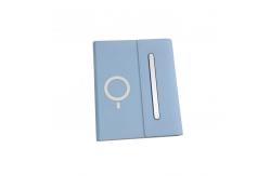 China A5 Pu Soft Leather Hardback Notebook , Customized Wireless Charging Notebook supplier