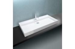 China 900*450*100mm Manmade Stone Rectangular Wall Mount Sink supplier