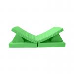 6pcs Foldable Foam Children'S Play Couch Sofa With 2 Triangle Pillows