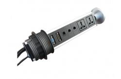 China High Safety Kitchen Pop Up Power Sockets , Pop Up Electrical Sockets Fancy Design supplier