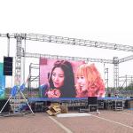 Right Angle P6 Outdoor Full Color LED Display 90 Degree For Right Corner for sale