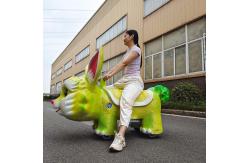 China Lifelike Electric Ride on Dinosaur Remote Control Dinosaur Kiddie Ride supplier