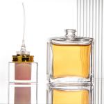Customized Luxury Square Natural Spray Crystal Perfume Bottle for sale