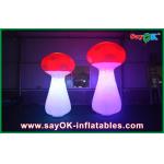 Indoor Inflatable Lighting Decoration , Red Led Inflatable Mushroom for sale