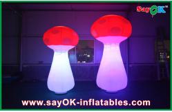 China Indoor Inflatable Lighting Decoration , Red Led Inflatable Mushroom supplier