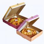 Customized Food Grade Pizza Box Packaging With Disposable Corrugated Cardboard Box for sale