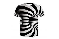 China Round Neck  3d Sublimation Printing T Shirts Machine Wash Breathable supplier