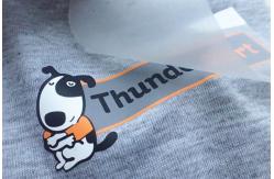China Screen Print Heat Transfer Clothing Labels Custom Iron On Stickers supplier