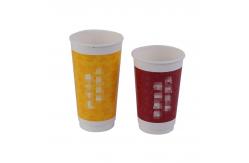 China Custom Made Disposable Milk Cups Thickened White Packaged Coffee Cups supplier