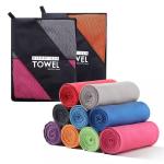 Quick Dry 2 Packging Custom Logo Outdoor Microfiber Sports Towel For Gym for sale