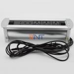 Desk Pop Up Multimedia Connector With 3* Universal Plug / 1*USB Configuration for sale
