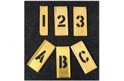 China A - Z 46pcs Brass Interlocking Number Stencils Marine Use supplier