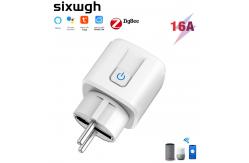 China SIXWGH Zigbee Smart Socket EU Wifi Smart Plug Socket supplier