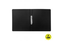 China A4 40mm Thick Black ESD File Folder With 2 Side Holes supplier