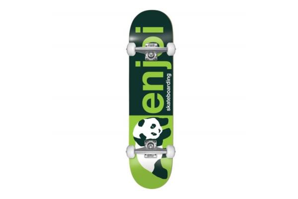 Enjoi Skateboards Half and Half Green Complete Skateboard - 8 x 31.6