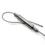 Nickel Paint Brass Looping Gripper Adjustable Aircraft Cable Hanging Kit for sale