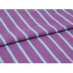 Natural Pure Cotton Skin-Friendly Fashionable Striped Knit Fabric For T-Shirt for sale