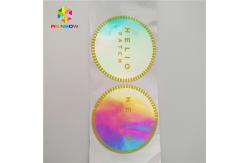 China Bottle / Jar Shrink Sleeve Labels Round 3d Laser Holographic Hologram Sticker supplier
