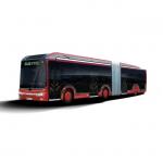 18m 50 seater Electric city bus electric powered bus BRT for urban transportation. for sale