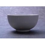 FDA Certificated 5 Inch Embossed White Porcelain Bowls