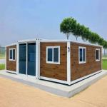 Expandable Container House With Steel Frame And Weather-resistant Sandwich Panel for sale