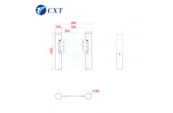 China Intelligent Swing Barrier Gate Anti Collision Acrylic Access Control Turnstile Gate 130sl supplier