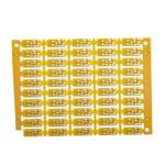 Gold Finger 20U Double Sided PCB 4mil 1.6mm Yellow Solder Mask