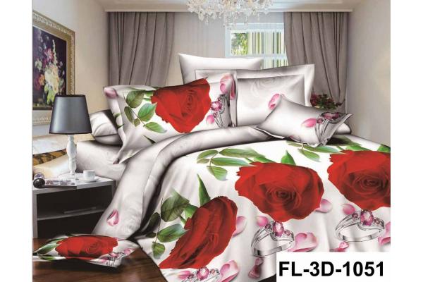 3D Disperse Printed Bedsheet Polyester Sheet Set