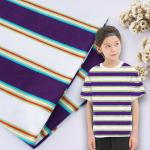 Durble And Breathable Skin-Friendly And Healthy Striped Cotton Fabric For T-Shirt for sale