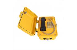 China Rubber Keypad SIP2.0 Military Emergency Phone 90db With Cover Lock supplier