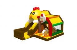 China Chicken Egg Theme Playground Commercial Jumping Castle Rentals Silk Printing supplier