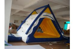 China Trampoline Inflatable Water Sports , Floating Water Slide Combo For Kid supplier
