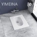 Gravity Flushing Ceramic Squatting Pan Sanitary Ware Water Closet for sale