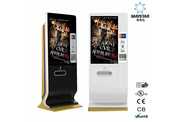 Custom Digital Advertising LCD Screens , Advertising Kiosks Displays Built In With Camera