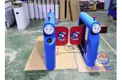 China kindergarten Swing Barrier Gate 600 - 900mm Passage width bi direction adjustable supplier
