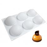 Handmade Decorative Silicone Cake Mold 6 Cavities Custom Logo LFGB Approved for sale