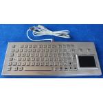 Stainless Steel Movable Industrial Keyboard With Touchpad For Coal Mine