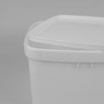 3 Liters Transparent Rectangular Plastic Bucket With ISO9001 for sale